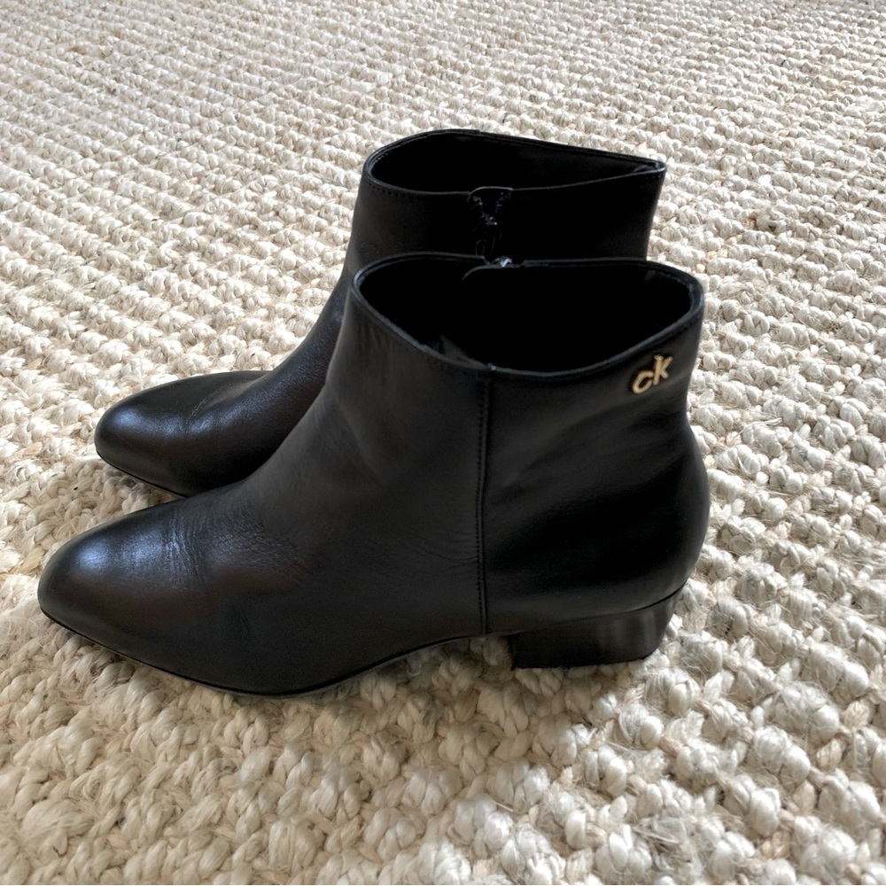 Calvin Klein Leather Booties